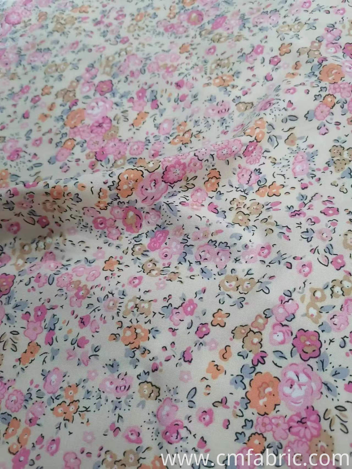 45s rayon poplin printed fabric